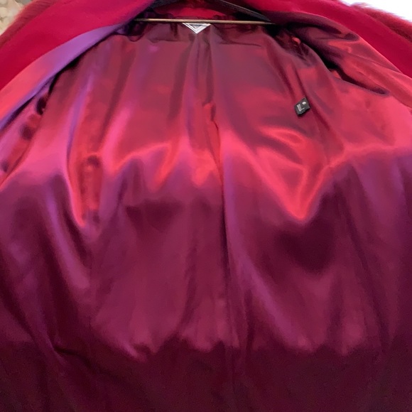 Marvin Richards lambs wool Fox Fur long coat - Picture 8 of 16